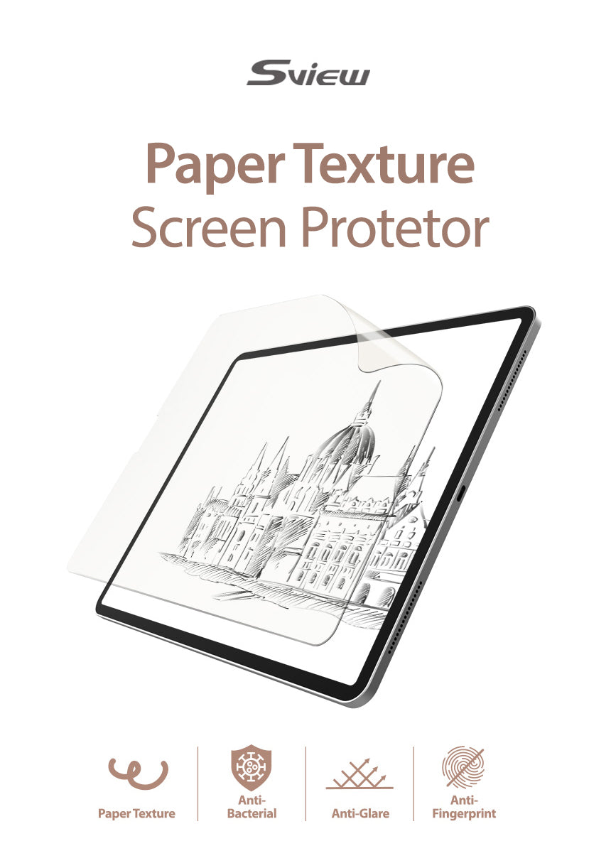 Sview 紙紋平板保護貼 - iPad Pro 12.9 (211.8 x 277.5 亳米) - 兩片裝 one pair screen protector