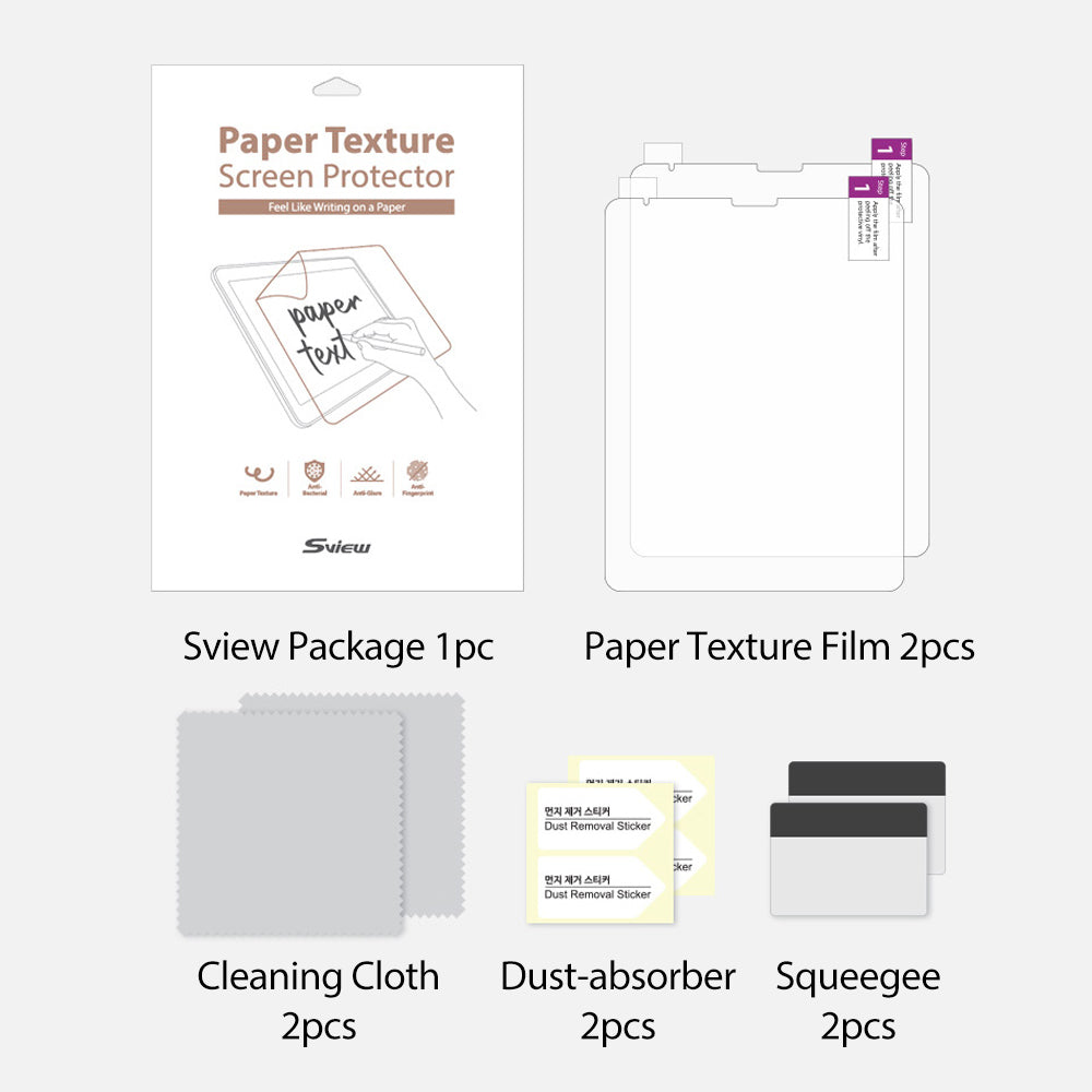 Sview 紙紋平板保護貼 - iPad Pro 11 (175.5 x 244.5 亳米) - 兩片裝 one pair screen protector